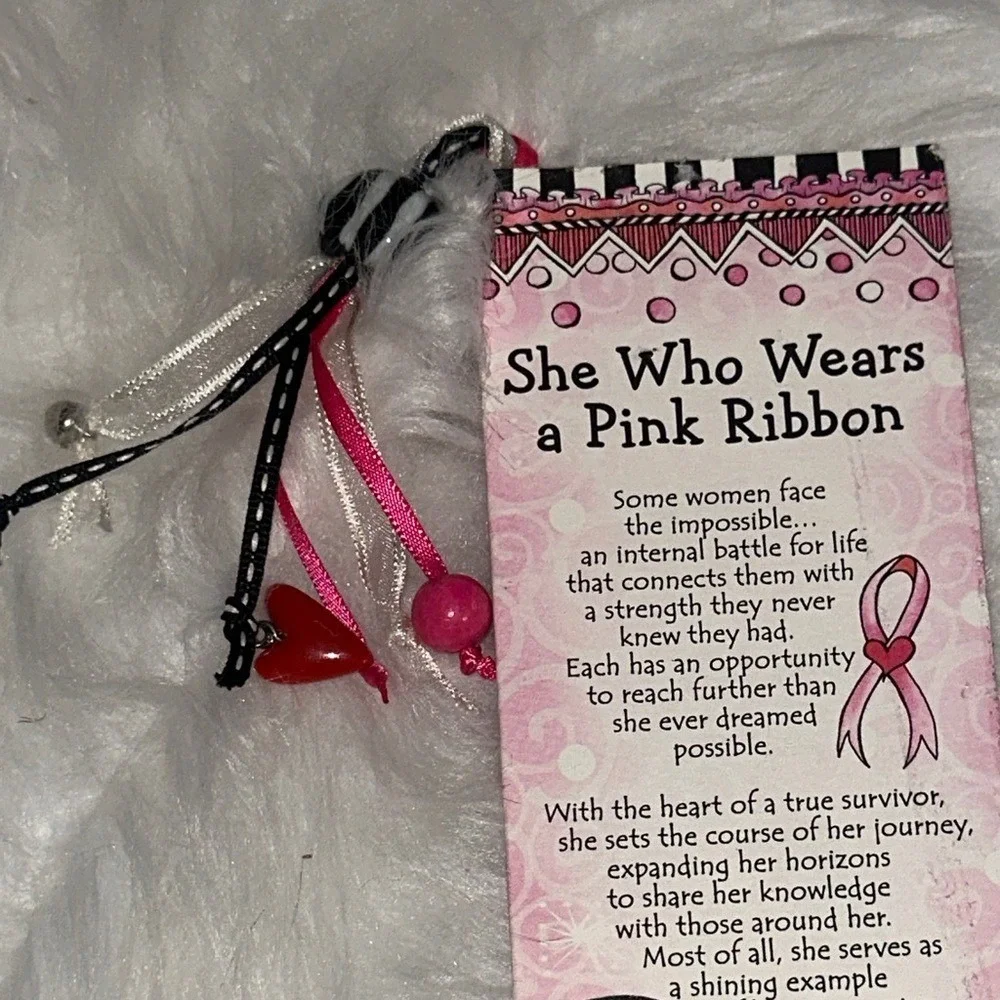 Suzy Toronto Pink Ribbon Breast Cancer Awareness Bookmark Blue Mountain Arts